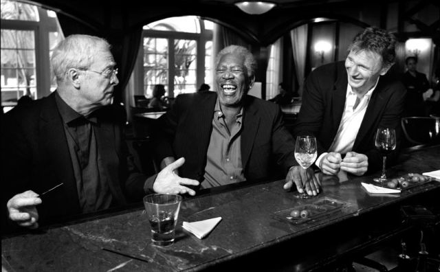 Michael Caine, Morgan Freeman and Liam Neeson